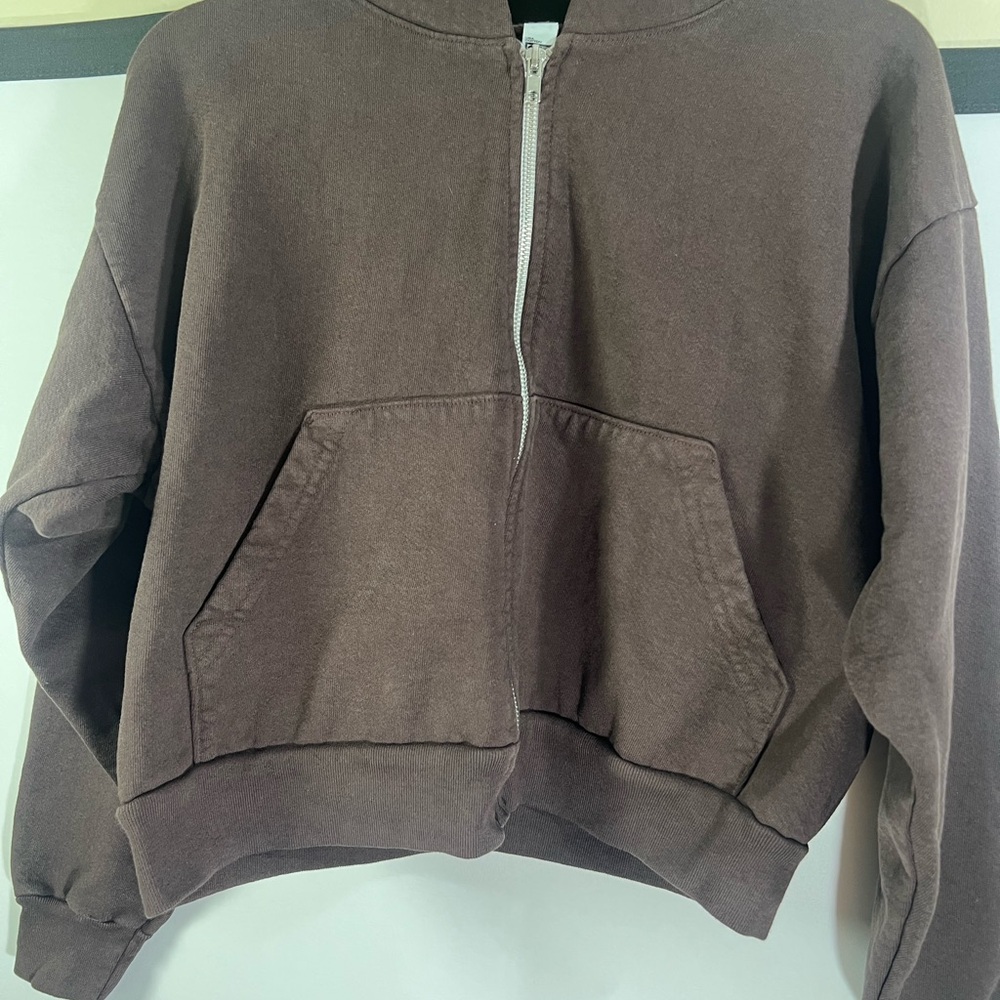 Los Angeles Apparel Chocolate Fleece Jacket